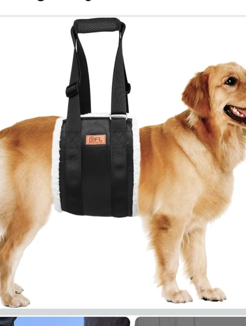 Adjustable Dog Lift Harness Dog Sling for Large Dogs Hind Leg Support Soft Lift